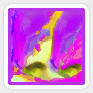 Purple abstracts Sticker